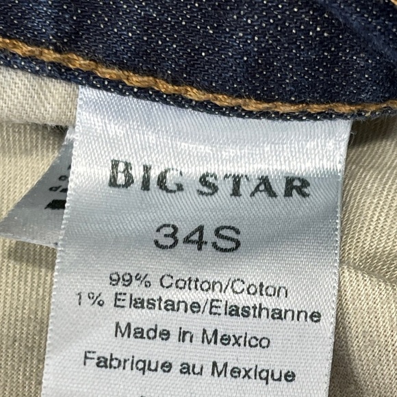 Big Star Union Regular Straight Men’s Denim Jeans Size 34X30 - Picture 4 of 7